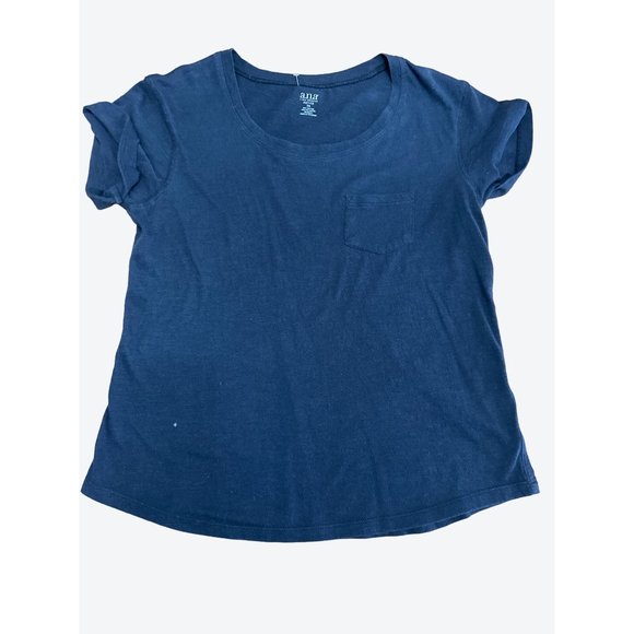 A.N.A. A New Approach Sheer Black Cotton Polyester Cuffed Sleeve Tee Size PS - Picture 5 of 8